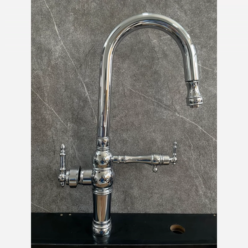 شیر ظرفشویی شاوری دو منظوره مدل ناهید کروم