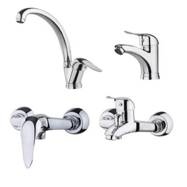 ست چهار تیکه شیرآلات تبسم مدل آریا کروم