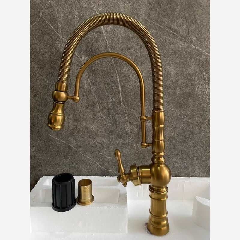 شیر سینک فنری سزار تک منظوره طلا مات